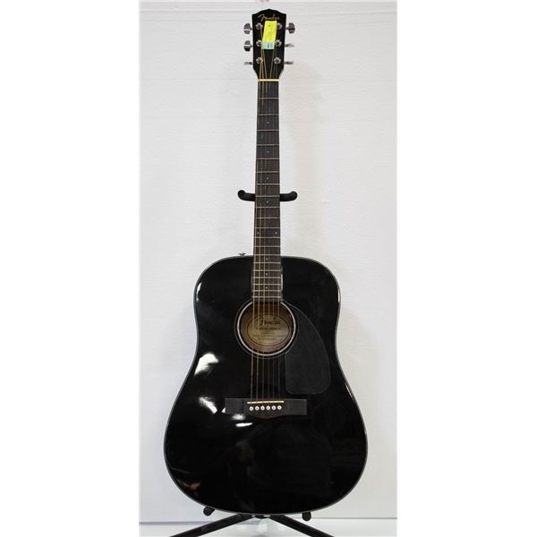 FENDER CD60 ACOUSTIC GUITAR BLACK