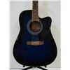 Image 2 : IBANEZ PF BLUE ACOUSTIC GUITAR CUTAWAY