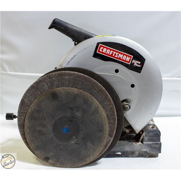 CRAFTSMAN 14 INCH CHOP SAW WITH EXTRA BLADES