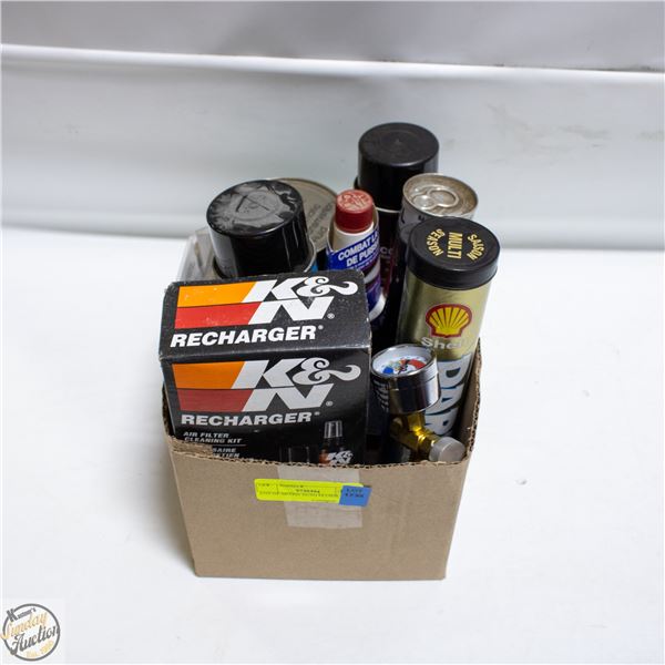 LOT OF MIXED AUTO FLUIDS