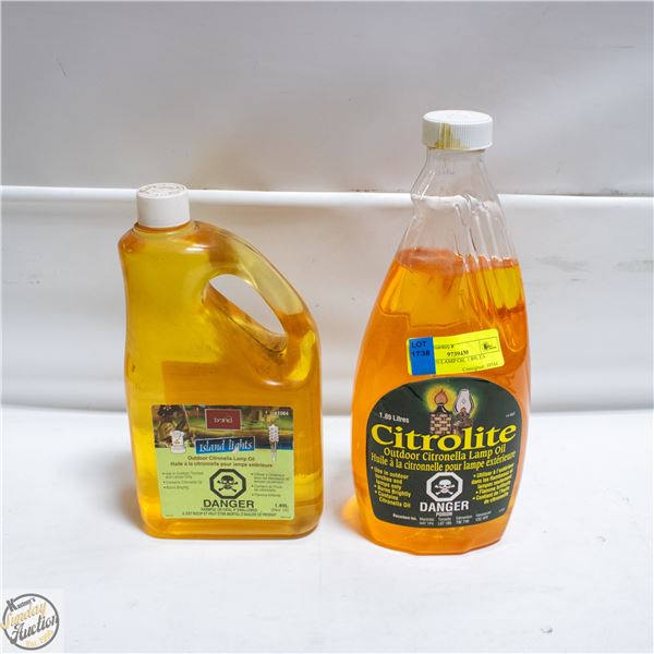 2BOTTLES LAMP OIL 1.89L EA