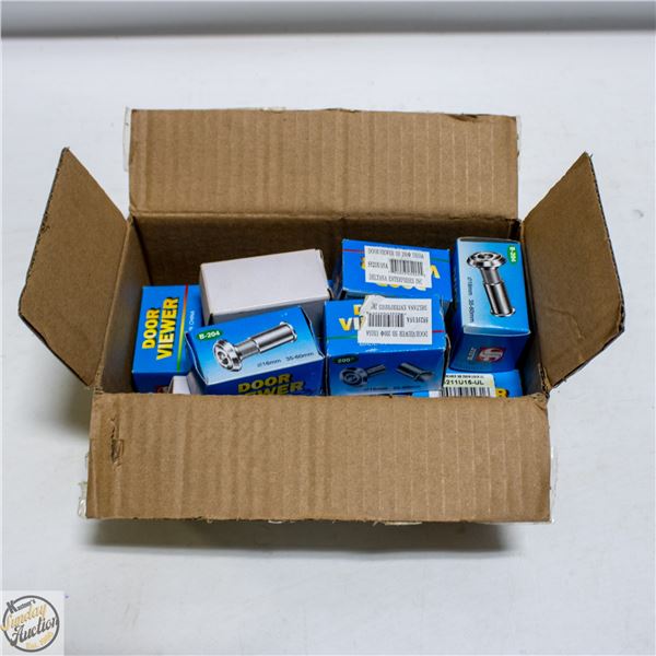 BOX WITH 13 NEW PEEP HOLE DOOR VIEWERS