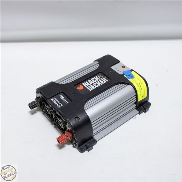 BLACK & DECKER 750 WATT INVERTER