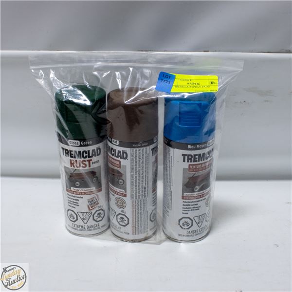 3PK TREMCLAD SPRAY PAINT