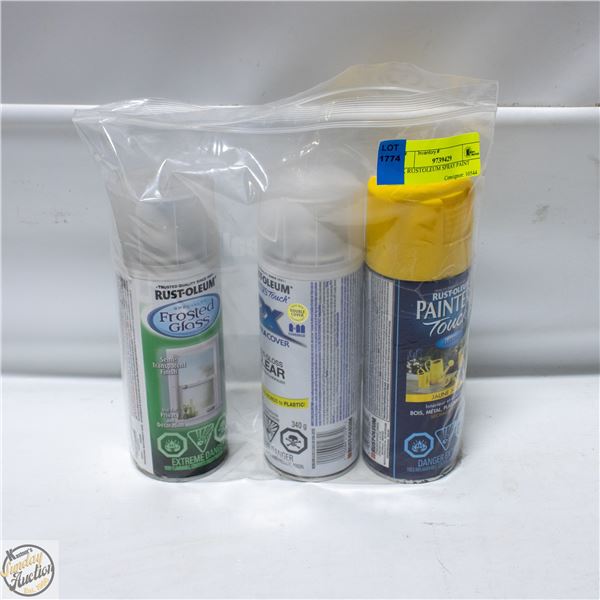3PK RUSTOLEUM SPRAY PAINT
