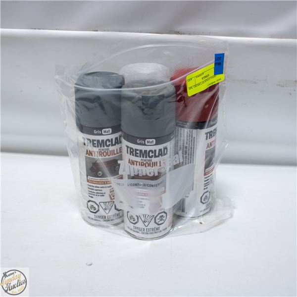 4PK TREMCLAD SPRAY PAINT
