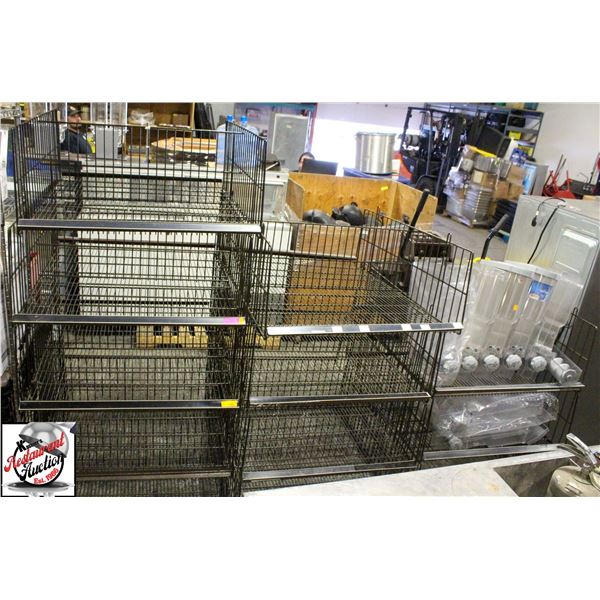 LARGE LOT OF 12 HD WIRE FRAME DISPLAYS
