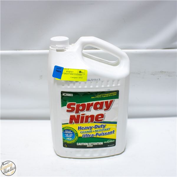 4L JUG OF SPRAY NINE CLEANER