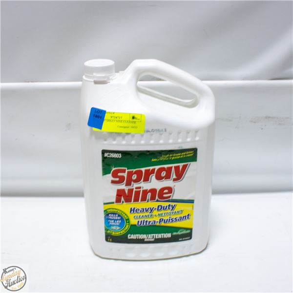 4L JUG OF SPRAY NINE CLEANER