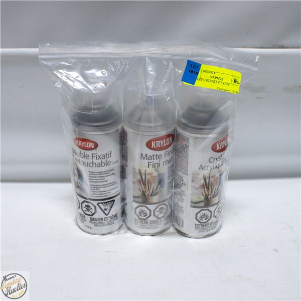 3PK KRYLON SPRAY PAINT