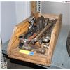 Image 1 : PLYWOOD TRAY OF LARGE HAND TOOLS