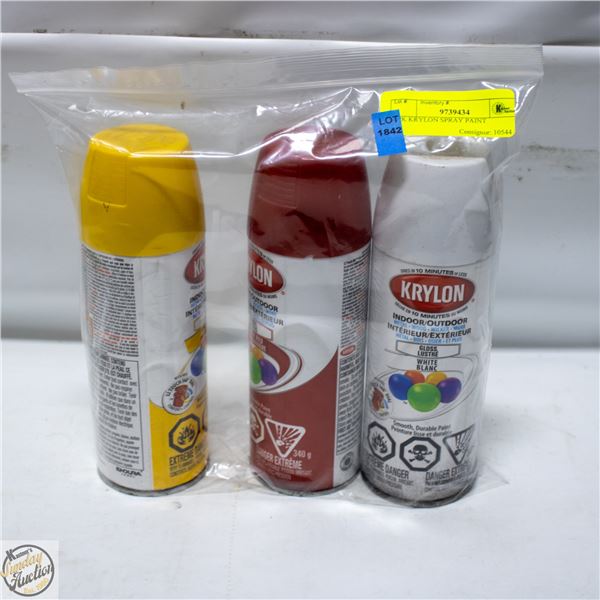 3PK KRYLON SPRAY PAINT