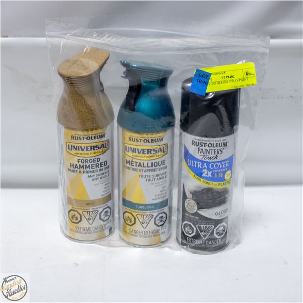 3PK RUSTOLEUM SPRAY PAINT