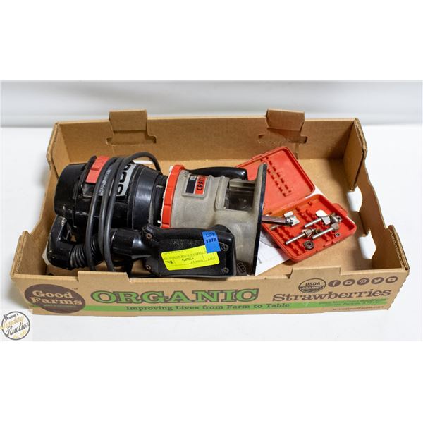 CRAFTSMAN ROUTER WITH EXTRA BITS