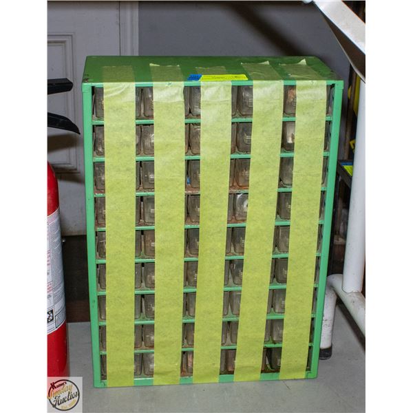 45 DRAWER PARTS BOX FULL OF PARTS
