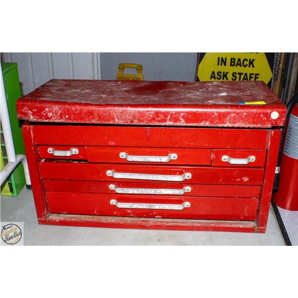 LARGE TOOL BOX WITH DRAWERS FULL OF TOOLS