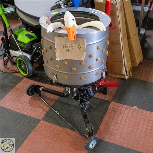 YARDBIRD CHICKEN PLUCKER 1.5HP 300RPM SOLD WITH