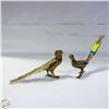 Image 1 : SET OF 2 BRASS PHEASANTS