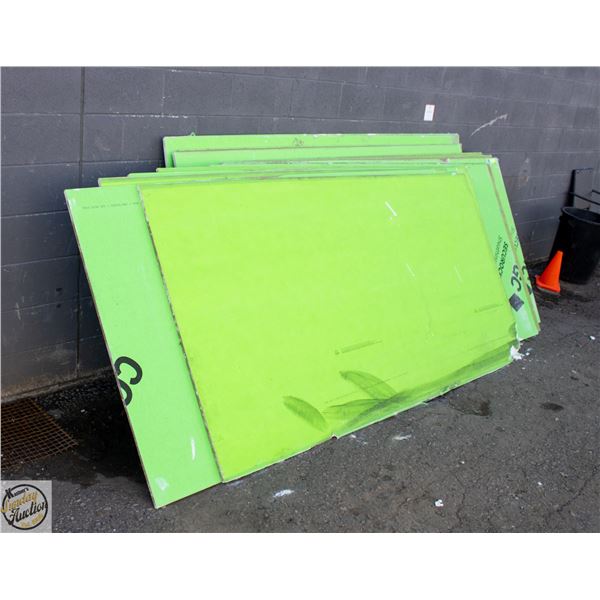 15 SHEETS OF 4"X8"X1/2" FIREBOARD *SOME DAMAGES*