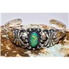 Image 1 : VTG Navajo Cerillos Turquoise Bracelet Navajo Ingot Sterling Cuff Old Pawn