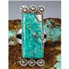 Image 1 : Navajo Kingman Turquoise Pyrite Matrix Ring Sz 6 Sterling Silver Selena Warner