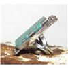 Image 7 : Navajo Kingman Turquoise Pyrite Matrix Ring Sz 6 Sterling Silver Selena Warner