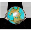 Image 1 : Vintage Navajo Royston Turquoise Men Ring Sz 13 Sterling Silver