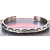 Image 1 : Vintage Navajo Carinated Stacker Cuff Bracelet Ingot Sterling Silver