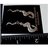 Image 3 : Navajo Snake Dangle Earrings Sterling Silver I. Gene