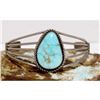 Image 5 : Vintage Navajo Dry Creek Turquoise Cuff Bracelet Sterling Silver Pete Morgan