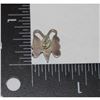 Image 3 : Vintage Zuni Inlay Butterfly Post Earrings Sterling Silver Native American