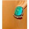 Image 2 : Navajo Gem Grade Royston Turquoise Post Earrings P. Yazzie