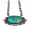 Image 1 : Navajo Royston Turquoise Bar Necklace Sterling Native American Signed
