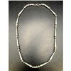 Image 5 : Vintage Navajo Pearls Necklace Rare Cone & Saucer Beads Design Sterling Silver