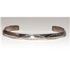 Image 1 : Old Pawn Navajo Carinated Stacker Cuff Bracelet Ingot Sterling Silver