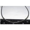 Image 4 : Navajo Pearls Necklace Sterling Silver Choker Necklace 20"L
