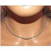Image 1 : Navajo Pearls Necklace 3mm Sterling Silver Beads Necklace 18"L