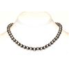 Image 4 : 8mm Navajo Pearls Necklace Sterling Silver Choker Necklace 16"L