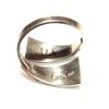 Image 5 : Zuni Turquoise Coral Inlay Adjustable Ring Sz 7 Sterling Silver T. Qualo