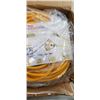 Image 2 : AS NEW 100FT HEAVY DUTY 3 OUTLET YELLOW EXTENSION CORD. 12AWG/3C