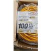 Image 3 : AS NEW 100FT HEAVY DUTY 3 OUTLET YELLOW EXTENSION CORD. 12AWG/3C