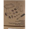 Image 2 : 2 NEW AMZCHEF FOOD GRINDER ATTACHMENT & BURGER PRESS. WORKS WITH KITCHENAID STAND MIXERS