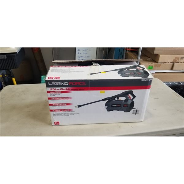 LEGEND 1700PSI PRESSURE ELECTRIC WASHER