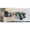 Image 1 : MAKITA POWER TOOLS , INCLUDING CUT OUT TOOLS, GRINDER, DRILL CHARGER AND BATTERY
