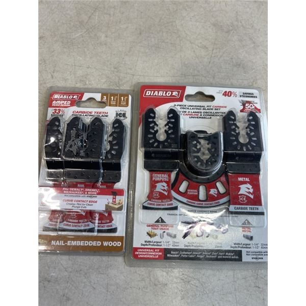 2 NEW PACKS DIABLO OSCILLATING BLADES