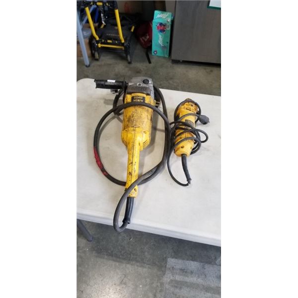 2 HEAVY DUTY GRINDERS, BOTH DEWALT