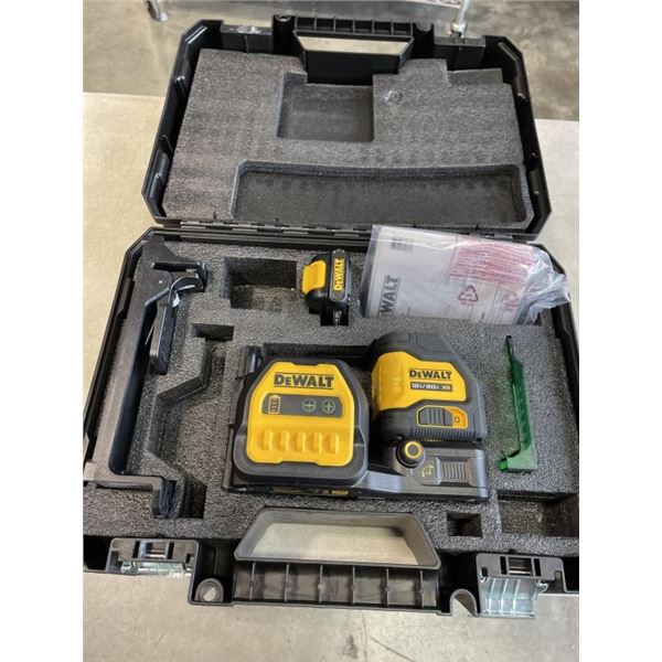 AS NEW DEWALT SELF LASER LEVEL IN CASE