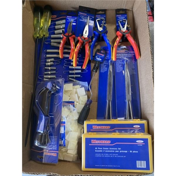 2 NEW WESTWARD 5/16" LONG HOSE GRIP DOUBLE X PLIERS , WESTWARD QUICK ACTING TUBE CUTTER: 1/4" - 2-5/