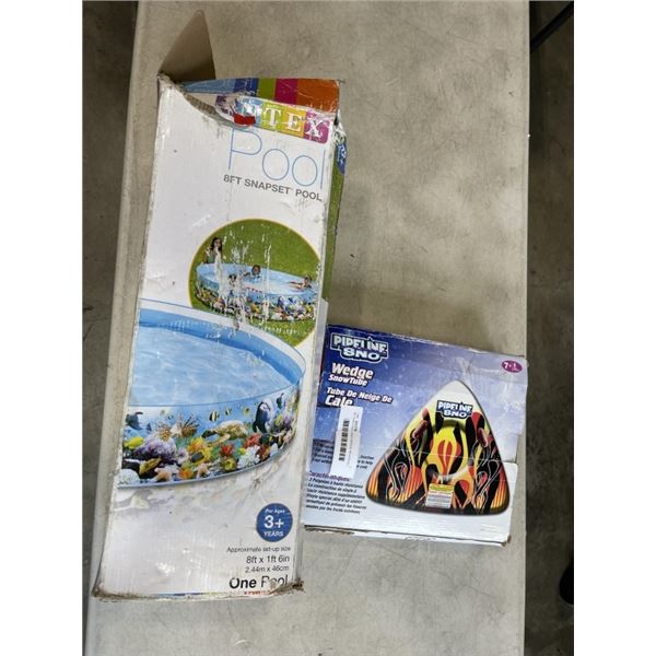 8FT KIDS POOL AND WEDGE INFLATEABLE