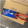 Image 3 : BOX OF 12 NEW HOSE X PLIERS, 6 NEW NEEDLE NOSE PLIERS 8" AND 3 SETS OF NEW STUBBY DRILL BITS